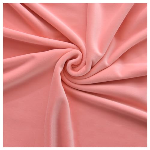 Samtstoff, Fleecestoff, Quadrate 50 x 50 cm, 38 Farben for Polsterarbeiten, Basteln, Schneidern, Stuhlsitzbezüge, Modeaccessoires(Pink 3) von CTRSM