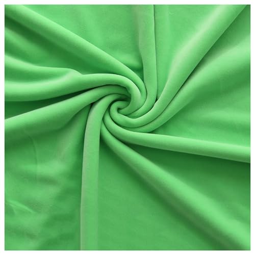 Samtstoff, Fleecestoff, Veloursstoff for Polster, Schneiderei, Vorhang, Kissen, Bastelstoff, Kleiderstoff, Vorhangstoff in 38 Farben, Meterware, 50 x 160 cm(Green 4) von CTRSM