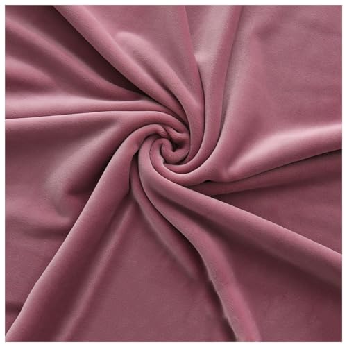 Samtstoff, Fleecestoff, Veloursstoff for Polster, Schneiderei, Vorhang, Kissen, Bastelstoff, Kleiderstoff, Vorhangstoff in 38 Farben, Meterware, 50 x 160 cm(Purple) von CTRSM