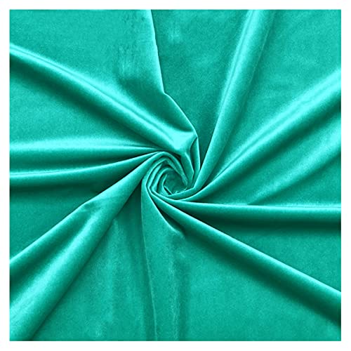 Samtstoff, Fleecestoff, lang, 145 cm, 55 Zoll breit, Polyester, nicht Velours, Polsterstoff for Nähen, Basteln, Dekorationen, Kopfteil(Green 77) von CTRSM