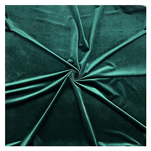 Samtstoff, Fleecestoff, lang, 145 cm, 55 Zoll breit, Polyester, nicht Velours, Polsterstoff for Nähen, Basteln, Dekorationen, Kopfteil(Green78) von CTRSM