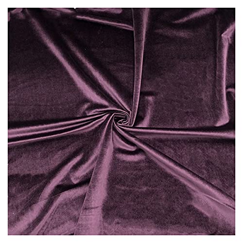 Samtstoff, Fleecestoff, lang, 145 cm, 55 Zoll breit, Polyester, nicht Velours, Polsterstoff for Nähen, Basteln, Dekorationen, Kopfteil(Purple88) von CTRSM