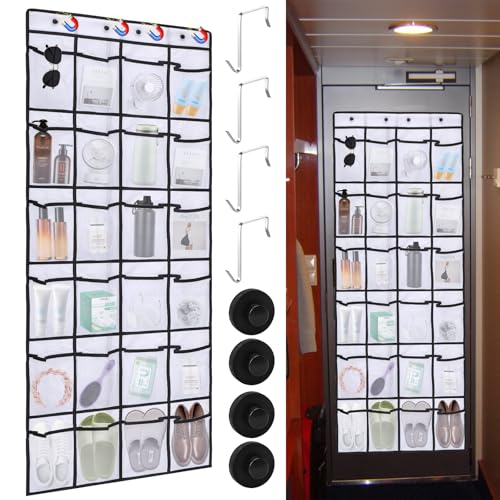 CTTZCKJ Schuh-Organizer aus Netzstoff für die Kabine, 24 atmungsaktive Taschen, F-Color Cruise Ship Essentials 2025 Hängeorganizer, platzsparend, schnell trocknender Aufbewahrungshalter mit 4 Haken CTTZCKJ Schuh-Organizer aus Netzstoff für die Kabine, 24 atmungsaktive Taschen, F-Color Cruise Ship Essentials 2025 Hängeorganizer, platzsparend, schnell trocknender Aufbewahrungshalter mit 4 Haken von CTTZCKJ