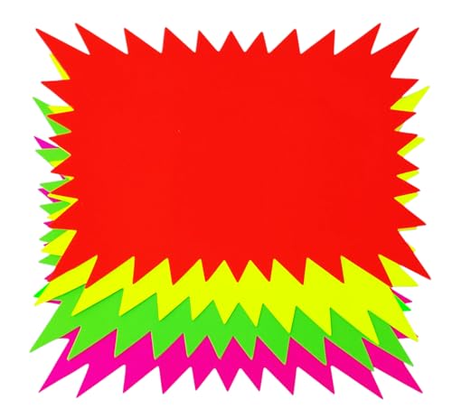 10 Preisschilder für Angebote und Aktionen für Geschäfte und kommerzielle Aktivitäten, 20 x 14 cm, verschiedene Farben von CUCUBA