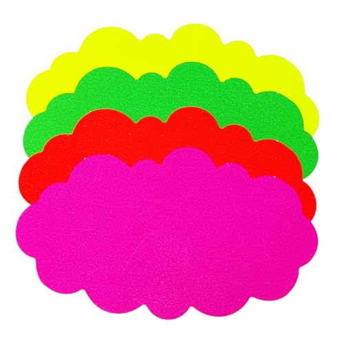 40 Preisschilder in Wolkenform für Angebote und Aktionen für Geschäfte und kommerzielle Aktivitäten, 12 x 7 cm, verschiedene Farben von CUCUBA