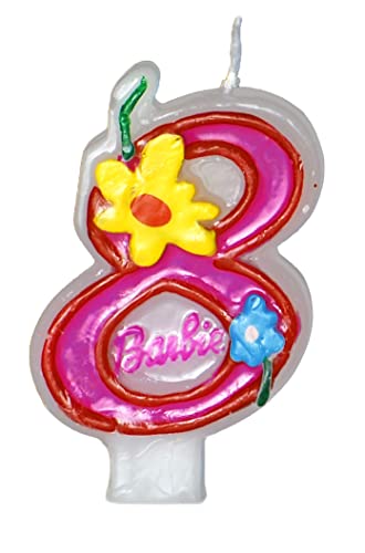 Barbie Zahlenkerze für Geburtstagskuchen - Zahl 8 von CUCUBA