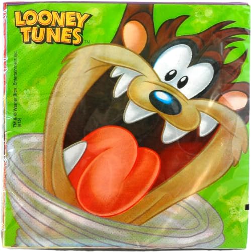 CUCUBA 20 Servietten 23 x 23 cm Looney Tunes für Party, Geburtstag, Zeremonie von CUCUBA