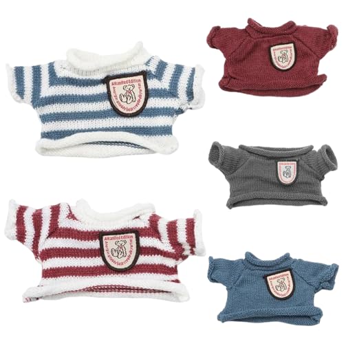 CUCUFA 5pcs Teddybärenkleidung, Bärenpullover Teddy Kleidung für 6-8 Zoll Plüschbären, süßes gefülltes Tier für DIY-Dressingspielzeug, Puppe CUCUFA 5pcs Teddybärenkleidung, Bärenpullover Teddy Kleidung für 6-8 Zoll Plüschbären, süßes gefülltes Tier für DIY-Dressingspielzeug, Puppe von CUCUFA