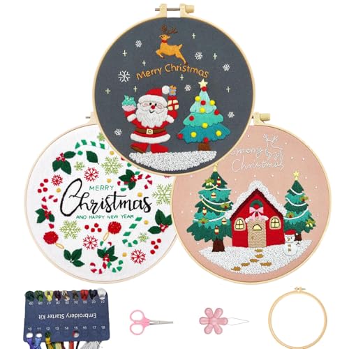 CUCUFA Weihnachten Stickerei Kit DIY Weihnachten Thema Santa Rentier Kreuz Stitch Cartoon verstellbare Stickerei Shed Kit CUCUFA Weihnachten Stickerei Kit DIY Weihnachten Thema Santa Rentier Kreuz Stitch Cartoon verstellbare Stickerei Shed Kit von CUCUFA