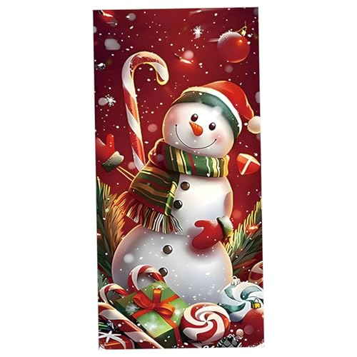 CUCUFA Weihnachts-Türabdeckung, 88, 9 x 200, 7 cm, wiederverwendbar, Schneemann-Weihnachtsdekoration für Partys, Weihnachtsdekoration für Zuhause CUCUFA Weihnachts-Türabdeckung, 88, 9 x 200, 7 cm, wiederverwendbar, Schneemann-Weihnachtsdekoration für Partys, Weihnachtsdekoration für Zuhause von CUCUFA