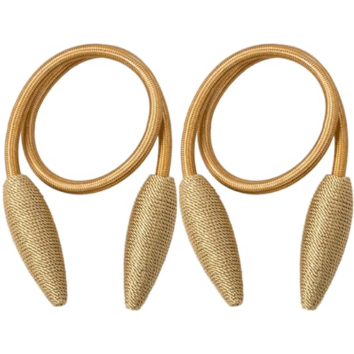 Vorhang Tiebacks 2pcs 25, 6 Zoll goldene Vorhang Krawatte Rücken Moderne & Minimalistische Dekorative Twist Krawatte für Schlafzimmer, Wohnzimmer, Hotel Vorhang Tiebacks 2pcs 25, 6 Zoll goldene Vorhang Krawatte Rücken Moderne & Minimalistische Dekorative Twist Krawatte für Schlafzimmer, Wohnzimmer, Hotel von CUCUFA