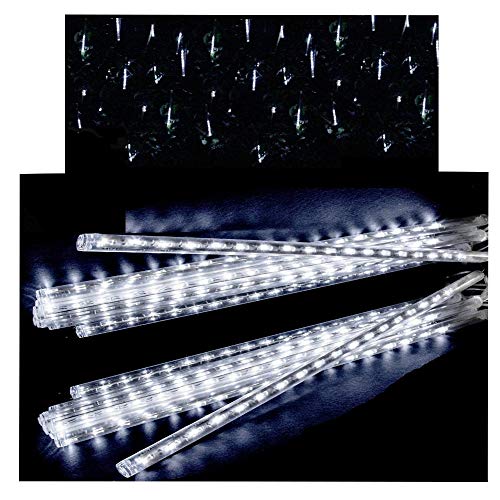 XXL 3D 200 LED~ges. 15m~DELUXE SCHNEEFALL- METEOR - EISZAPFEN EISREGEN - EFFEKT RÖHREN 360° FX LICHTERKETTE 15 METER GESAMTLÄNGE 20 RÖHREN (JE 30 CM) SCHNEE- TUBEN~WEIHNACHTSBELEUCHTUNG~ERWEITERBAR !! von CUDEK LED PRODUCTS