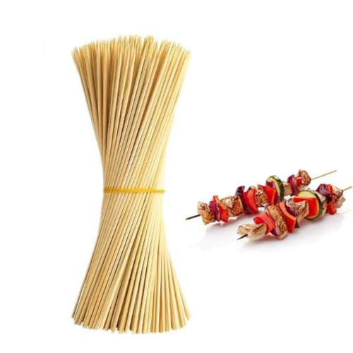 CUEMOON 100 Stück Bambus-Grillspieße, 20 cm Grillspieße, Holzspieße für Grill, Buffet, Obst, Lagerfeuer und Basteln CUEMOON 100 Stück Bambus-Grillspieße, 20 cm Grillspieße, Holzspieße für Grill, Buffet, Obst, Lagerfeuer und Basteln von CUEMOON