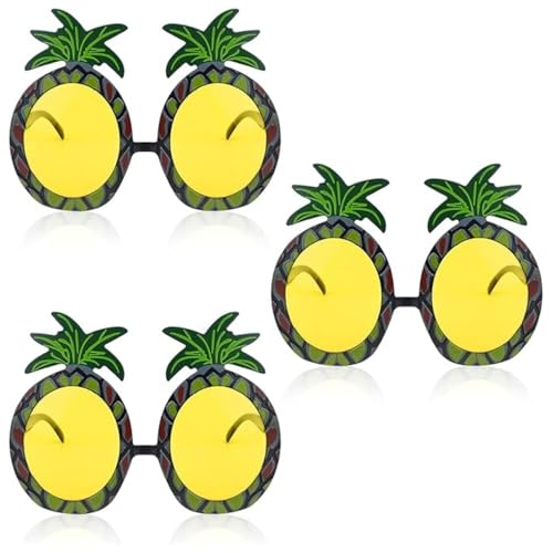 CUEMOON 3 Stück Ananasbrille Ananas Sonnenbrille Neuheit Party Sonnenbrille Party Brille Lustige Brille Tropische Sonnenbrille Hawaii Sommer Brillen Hula Fancy Dress Up Kostüm Zubehör CUEMOON 3 Stück Ananasbrille Ananas Sonnenbrille Neuheit Party Sonnenbrille Party Brille Lustige Brille Tropische Sonnenbrille Hawaii Sommer Brillen Hula Fancy Dress Up Kostüm Zubehör von CUEMOON