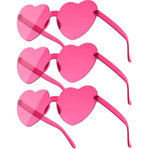 CUEMOON 3 Stück Runde Brille, randlose Hippie-Partybrille, Spaßbrille für Geburtstag/Karneval/Silvesterpartys CUEMOON 3 Stück Runde Brille, randlose Hippie-Partybrille, Spaßbrille für Geburtstag/Karneval/Silvesterpartys von CUEMOON