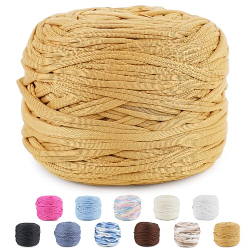 CUEMOON Häkelband für Handtaschen, 285 g/100 m Häkelgarn für Handtaschen, Körbe, Teppiche, zum Basteln, Dekorieren, Basteln (Alpaka) von CUEMOON
