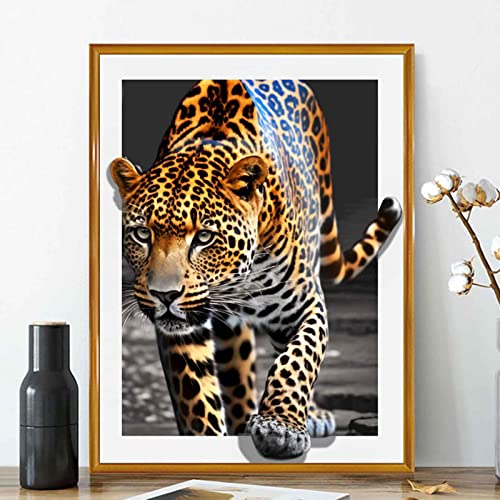 CULASIGN Diamond Painting Erwachsene Kinder, Diamant Painting Bilder Leopard, DIY Arts Craft Diamant Painting Kits als Geschenk und Home Wand Büro Dekor (30x40cm) von CULASIGN