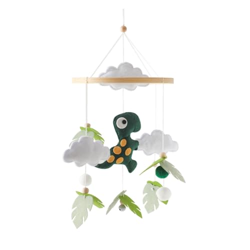 Mobile Baby Mobile Babybett aus Filz mit 3D Dinosaurier, Baby Mobile für Bett zum Aufhängen, Tiere Baby Mobile Wickeltisch Geschenk für Neugeborenen Kinder Jungen Mädchen (Dunkelgrüner Dinosaurier) Mobile Baby Mobile Babybett aus Filz mit 3D Dinosaurier, Baby Mobile für Bett zum Aufhängen, Tiere Baby Mobile Wickeltisch Geschenk für Neugeborenen Kinder Jungen Mädchen (Dunkelgrüner Dinosaurier) von CULASIGN