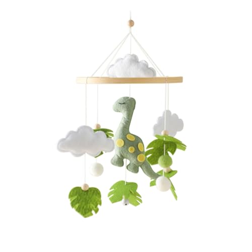 Mobile Baby Mobile Babybett aus Filz mit 3D Dinosaurier, Baby Mobile für Bett zum Aufhängen, Tiere Baby Mobile Wickeltisch Geschenk für Neugeborenen Kinder Jungen Mädchen (Hellgrüner Dinosaurier) Mobile Baby Mobile Babybett aus Filz mit 3D Dinosaurier, Baby Mobile für Bett zum Aufhängen, Tiere Baby Mobile Wickeltisch Geschenk für Neugeborenen Kinder Jungen Mädchen (Hellgrüner Dinosaurier) von CULASIGN