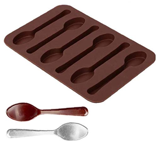 CULER Schokoladen-Form, Schokolade Hand-seifen-Form 3D Löffel-Form-silikon-Form-Werkzeug-Kuchen-Form-backen-Werkzeug, 1 STK von CULER