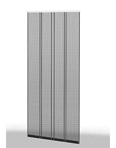 Klemm Lamellenvorhang 100x220cm Profil braun Lamelle anthrazit 101430102-VH von CULEX