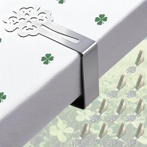 CUNGLIN Tischtuchklammern Edelstahl 10 Stück, Tischdeckenklammer Tischabdeckungsklemmen für Dicke Tische, Gartentisch, Restaurant, Familie Esstisch Draußen Tischdecke Clips Tischtuch Clips CUNGLIN Tischtuchklammern Edelstahl 10 Stück, Tischdeckenklammer Tischabdeckungsklemmen für Dicke Tische, Gartentisch, Restaurant, Familie Esstisch Draußen Tischdecke Clips Tischtuch Clips von CUNGLIN
