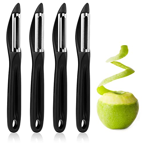 Sparschäler Karott Schäler Universalschäler Gemüseschäler Obstschäler mit Stainless Blade für Gemüse Kartoffel und Karott 4 Stück Sparschäler Karott Schäler Universalschäler Gemüseschäler Obstschäler mit Stainless Blade für Gemüse Kartoffel und Karott 4 Stück von CUNQN