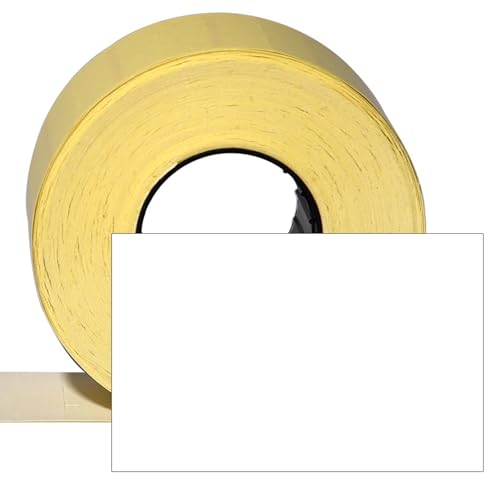 CUNU - 13.200 Preisetiketten 26x16mm "permanent" (Rechteckig) - Etiketten selbstklebend für Preis & Datum - Mit Preisauszeichner kompatibel von: contact, Sato, Blitz, Etimark, Jolly, Open, Smart von CUNU