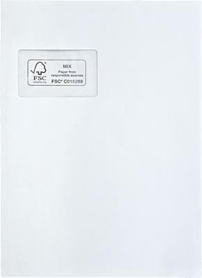 Mailmedia 276885 Versandtasche Fsc Mix C4 Weiß Mit Fenster 120 G/Qm Inhalt 250 Mailmedia 276885 Versandtasche Fsc Mix C4 Weiß Mit Fenster 120 G/Qm Inhalt 250 von CURTIS