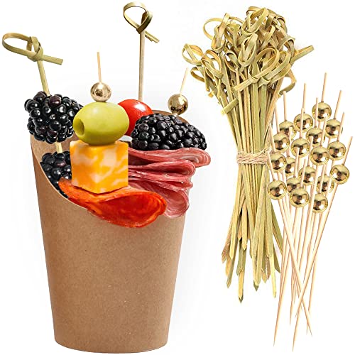 CUSINIUM Charcuterie-Becher aus Kraftpapier mit Cocktailspießen CUSINIUM Charcuterie-Becher aus Kraftpapier mit Cocktailspießen von CUSINIUM
