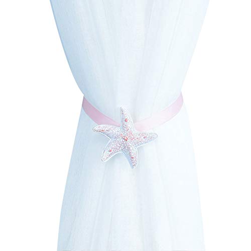 CUSROS Seestern-Vorhang-Raffhalter, Vorhanghaken, Vorhanghalter, Schnallen, magnetische Vorhangschnalle, Raffhalter, Halter, Clip, Schlafzimmer, Dekoration, Pink, Einheitsgröße CUSROS Seestern-Vorhang-Raffhalter, Vorhanghaken, Vorhanghalter, Schnallen, magnetische Vorhangschnalle, Raffhalter, Halter, Clip, Schlafzimmer, Dekoration, Pink, Einheitsgröße von CUSROS