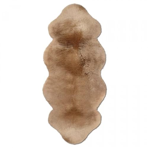 CUT360 Powertools für Profis Australische Lammfelle, 1 ½ Felle - Kopf/Kopf, ca. 140 x 68 cm Camel von CUT360 Powertools für Profis