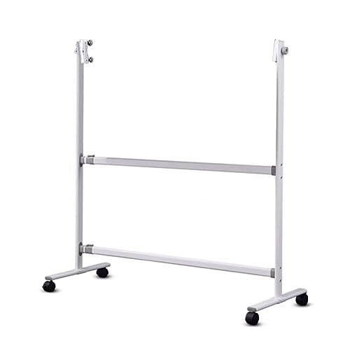 CUTPOIY Große Rolling Whiteboard Stand,Höhe einstellen,Weiße Mobile Tragbare Metall Staffelei auf Rädern für Trockene Erase Board,Tafel von CUTPOIY