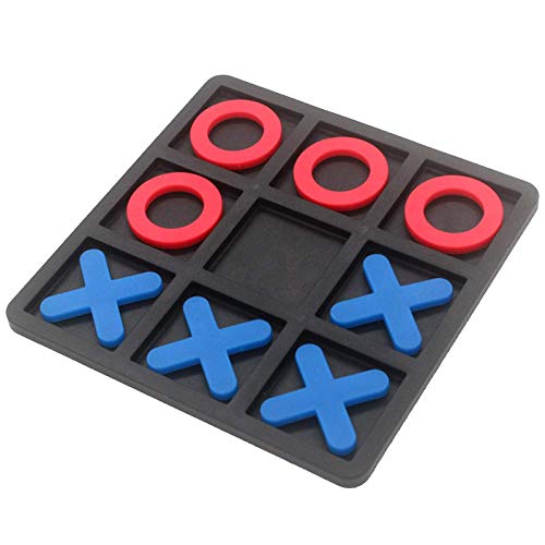 CUTeFiorino Indoor-Tac-Zehen und Nights Kreuzungen Spielen Brett-Noppen Spiele Bildung Compatible with Motorikspielzeug (Black, One Size) von CUTeFiorino