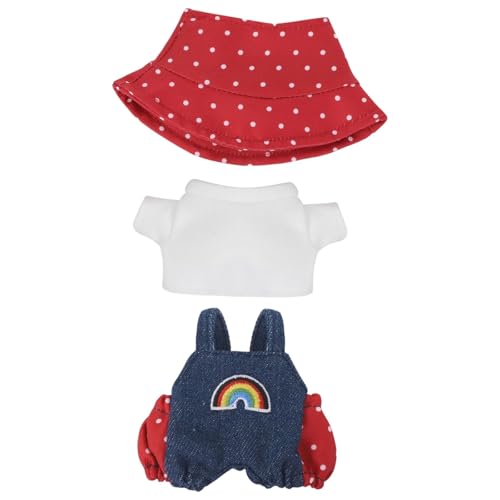 CUTeFiorino Kleidung für Puppen, Bezauberndes Outfit-Set für 17 cm große Designer-Kleidung, Accessoires für Puppen, 17 cm große Accessoires, Outfits, schickes Puppenkleidungs- und Stilpaket (Red, S) CUTeFiorino Kleidung für Puppen, Bezauberndes Outfit-Set für 17 cm große Designer-Kleidung, Accessoires für Puppen, 17 cm große Accessoires, Outfits, schickes Puppenkleidungs- und Stilpaket (Red, S) von CUTeFiorino