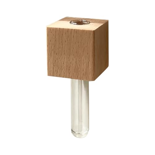 CUTeFiorino Magnete für Vasen aus Holz, Blumenarrangement, Kühlschrankmagnet, Wandvasenhalter mit für Hydrokulturpflanzen, adsorbiert an der Kühlschranktür, Heimdekoration Stempel (A, One Size) von CUTeFiorino