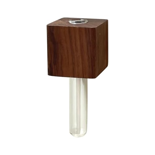 CUTeFiorino Magnete für Vasen aus Holz, Blumenarrangement, Kühlschrankmagnet, Wandvasenhalter mit für Hydrokulturpflanzen, adsorbiert an der Kühlschranktür, Heimdekoration Stempel (B, One Size) von CUTeFiorino