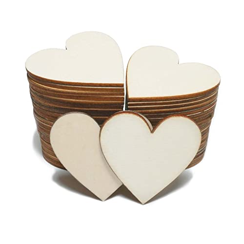 CUWELT 150 Stück 50mm Holzherzen Scheiben, 5cm Holzherzen Hochzeit, Naturholzscheiben Unlackiert, Deko-Herzen, DIY Handwerk Verzierungen, Kleine Holzherzen für Basteln Hochzeit Gästebuch Beschriften CUWELT 150 Stück 50mm Holzherzen Scheiben, 5cm Holzherzen Hochzeit, Naturholzscheiben Unlackiert, Deko-Herzen, DIY Handwerk Verzierungen, Kleine Holzherzen für Basteln Hochzeit Gästebuch Beschriften von CUWELT
