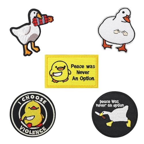 CVDYWDJIE 5 Stück Patch Klettverschluss, Niedlicher Cartoon-Enten-Klettverschluss, Lustiger Klettverschluss, Abzeichen-Stickerei-Patch Mit Klettverschluss CVDYWDJIE 5 Stück Patch Klettverschluss, Niedlicher Cartoon-Enten-Klettverschluss, Lustiger Klettverschluss, Abzeichen-Stickerei-Patch Mit Klettverschluss von CVDYWDJIE