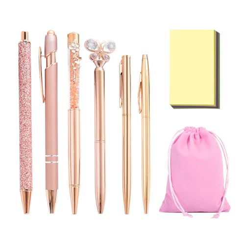 6 Stück Kugelschreiber, 1 Stück Flanellbeutel, 1 Stück Haftnotiz, Personalisiertes Briefpapier Für Frauen, Briefpapiergeschenke Für Mädchen, Bürogeschenke Für Frauen, Briefpapiersets Für Frauen 6 Stück Kugelschreiber, 1 Stück Flanellbeutel, 1 Stück Haftnotiz, Personalisiertes Briefpapier Für Frauen, Briefpapiergeschenke Für Mädchen, Bürogeschenke Für Frauen, Briefpapiersets Für Frauen von CVDYWDJIE