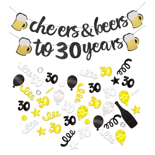 CVDYWDJIE 1 Stück Bier 30. Geburtstag Flagge, 15G 30. Geburtstag Konfetti, Kreative Geburtstagsparty-Requisiten, Bierparty-Banner-Konfetti-Dekoration CVDYWDJIE 1 Stück Bier 30. Geburtstag Flagge, 15G 30. Geburtstag Konfetti, Kreative Geburtstagsparty-Requisiten, Bierparty-Banner-Konfetti-Dekoration von CVDYWDJIE