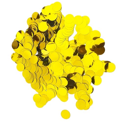 CVDYWDJIE 100 G Runde Pailletten Aus Aluminiumfolie, Goldenes Konfetti, Party-Streusel, Ballonfüller, Party-Glitzer-Dekoration CVDYWDJIE 100 G Runde Pailletten Aus Aluminiumfolie, Goldenes Konfetti, Party-Streusel, Ballonfüller, Party-Glitzer-Dekoration von CVDYWDJIE
