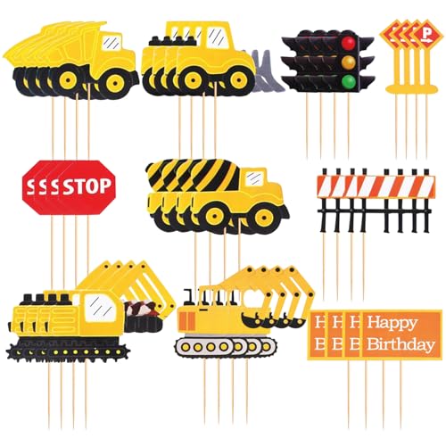 CVDYWDJIE 40 Stück Kucheneinsätze, Ingenieurfahrzeug-Einsätze, Bagger-Kuchenaufsatz, Kindergeburtstagsparty-Kuchendekorationen CVDYWDJIE 40 Stück Kucheneinsätze, Ingenieurfahrzeug-Einsätze, Bagger-Kuchenaufsatz, Kindergeburtstagsparty-Kuchendekorationen von CVDYWDJIE