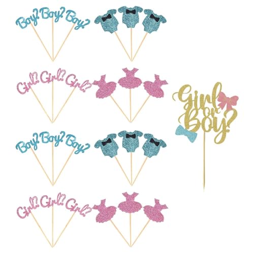 CVFRTT 25-Teilige Kucheneinsätze, Dekorationen Zur Geschlechtsoffenbarung, Kucheneinsätze Für Jungen Oder Mädchen, Kuchenaufsätze Für Die Babyparty CVFRTT 25-Teilige Kucheneinsätze, Dekorationen Zur Geschlechtsoffenbarung, Kucheneinsätze Für Jungen Oder Mädchen, Kuchenaufsätze Für Die Babyparty von CVFRTT