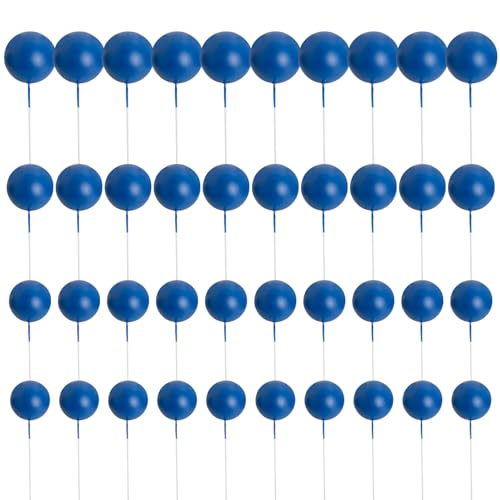 CVFRTT 40 Stück Blaue Kugeleinsätze, Kuchendekorationseinsätze, Mini-Kugeleinsätze, DIY-Kuchendekorationszubehör CVFRTT 40 Stück Blaue Kugeleinsätze, Kuchendekorationseinsätze, Mini-Kugeleinsätze, DIY-Kuchendekorationszubehör von CVFRTT