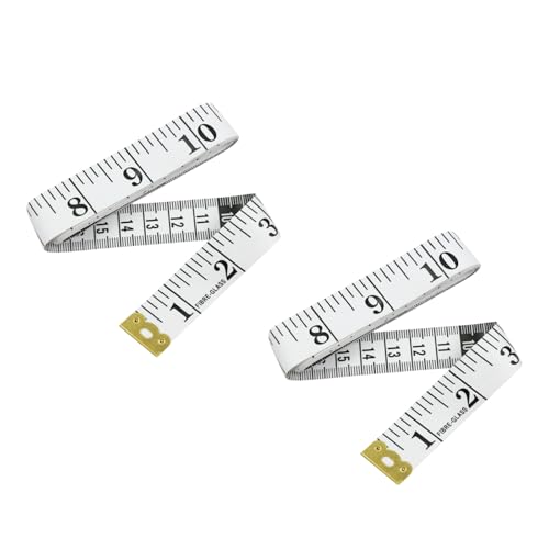 Maßband – (2 Stück) 150 cm weiches Stoffmaßband für Schneider, Schneiderinnen und Nähen, metrische Taillen- und Körpermaße, wiederverwendbarer Druckverschlussbeutel, praktische Aufbewahrung von CVNRCLP