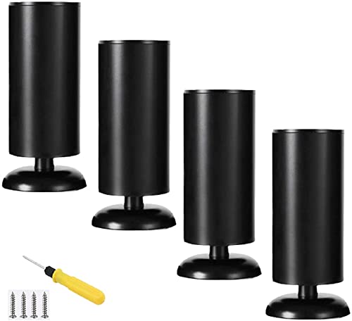 CVQJL Verstellbare Möbelbeine aus Edelstahl für Sofa, Badezimmer, Schrank, Couchtisch, runde Metallfüße mit Gummimatte, höhenverstellbar, stabil und 4er-Set CVQJL Verstellbare Möbelbeine aus Edelstahl für Sofa, Badezimmer, Schrank, Couchtisch, runde Metallfüße mit Gummimatte, höhenverstellbar, stabil und 4er-Set von CVQJL