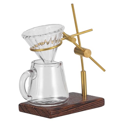 1 Satz Puppenhaus Kaffeeständer Handgefertigtes Kaffeegestell für Puppenhaus Hochwertiges Zubehör für DIY Miniaturen Realistische Dekoration für Kinderküche und Miniaturszenen von CVUTOVO