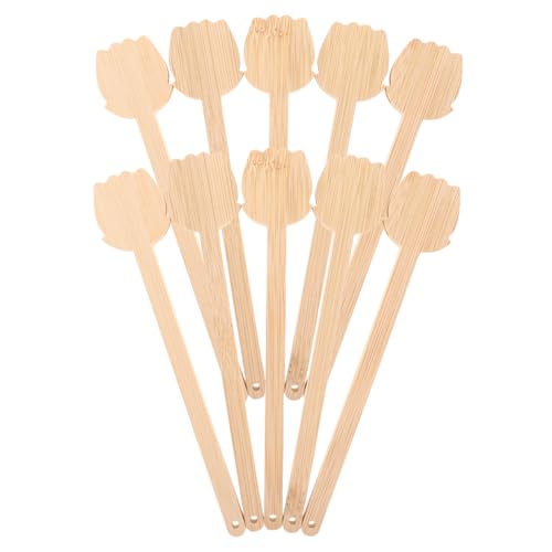 CVUTOVO 10 Stück Diy-fächergriffe, Runde Fächerstäbe Aus Für Hochzeiten, Zum Basteln Von Handgefertigten Diy-artikeln Für Partys Und Besondere Anlässe von CVUTOVO