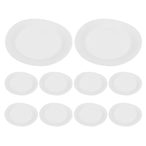 CVUTOVO 10 Stück Weiße Papierplatten für DIY Kunstprojekte Malplatten für Wasserfarben Gouache für Partys und Vielseitige Bastelmaterialien CVUTOVO 10 Stück Weiße Papierplatten für DIY Kunstprojekte Malplatten für Wasserfarben Gouache für Partys und Vielseitige Bastelmaterialien von CVUTOVO